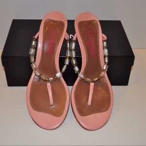 Authentic Chanel Beaded CC Kitten Heels size 8